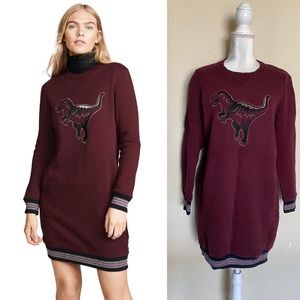 Coach Rexy Dinosaur Sweatshirt Dress 
